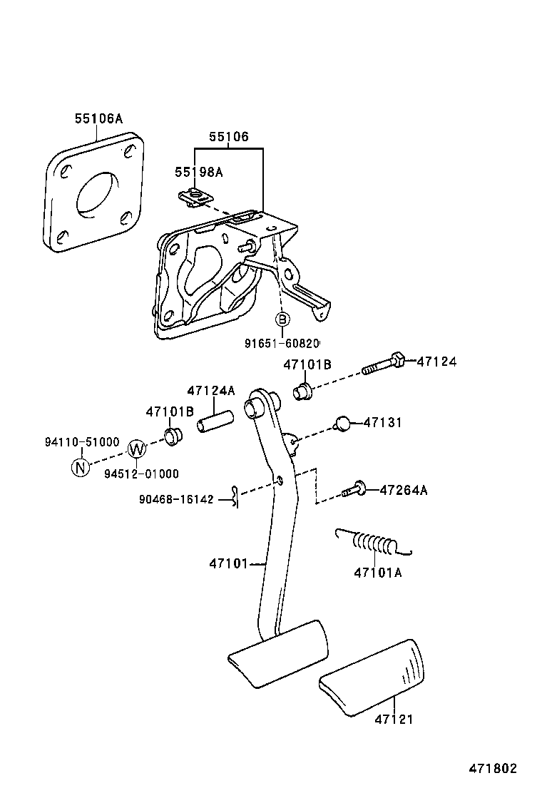  PICNIC |  BRAKE PEDAL BRACKET