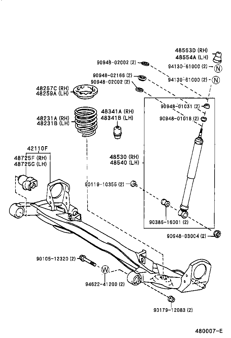  PICNIC |  REAR SPRING SHOCK ABSORBER