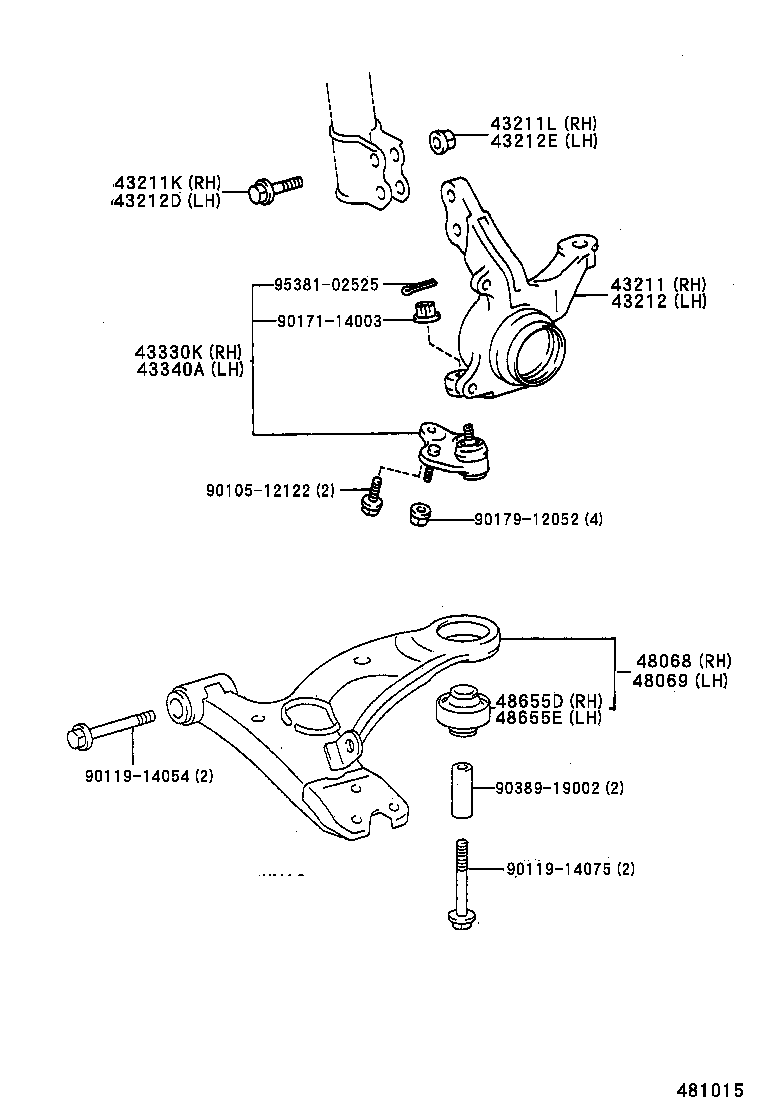  PICNIC |  FRONT AXLE ARM STEERING KNUCKLE