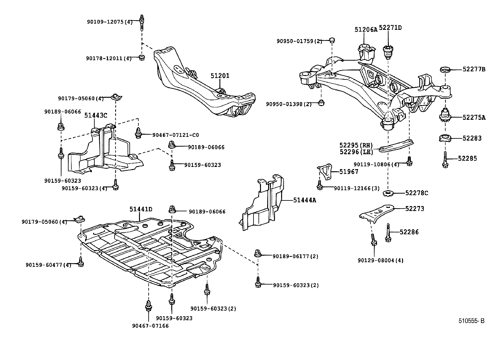  CROWN |  SUSPENSION CROSSMEMBER UNDER COVER