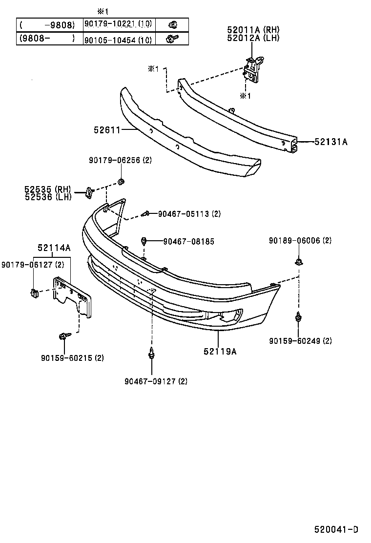  ES300 |  FRONT BUMPER BUMPER STAY