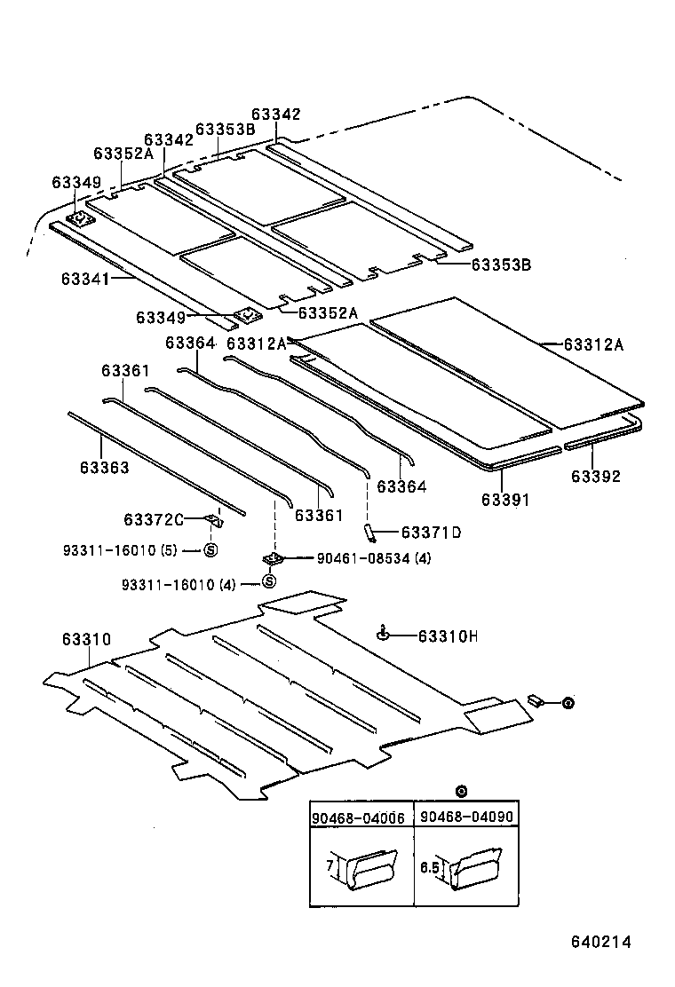  MEGA CRUISER |  ROOF HEADLINING SILENCER PAD