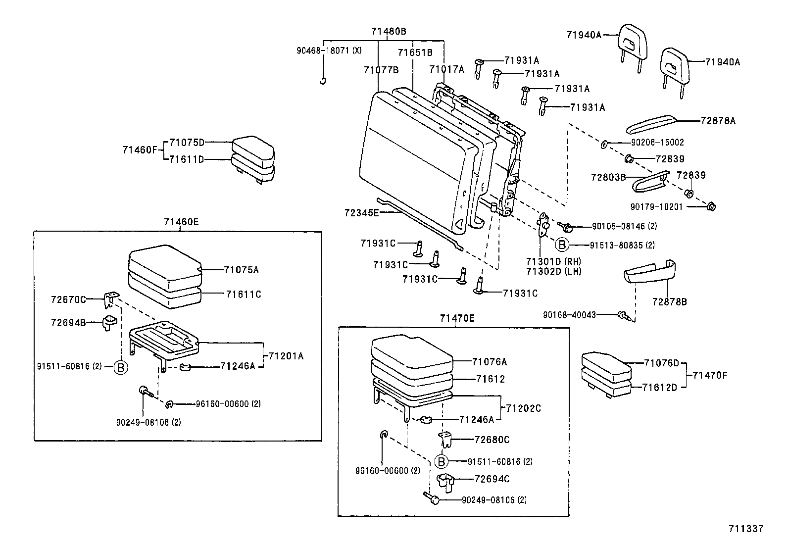  SPACIO |  REAR SEAT SEAT TRACK