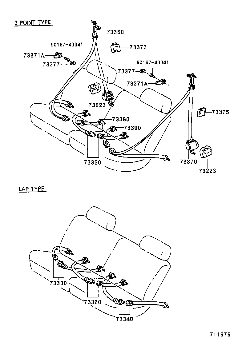  HILUX 4RUNNER 4WD |  SEAT BELT