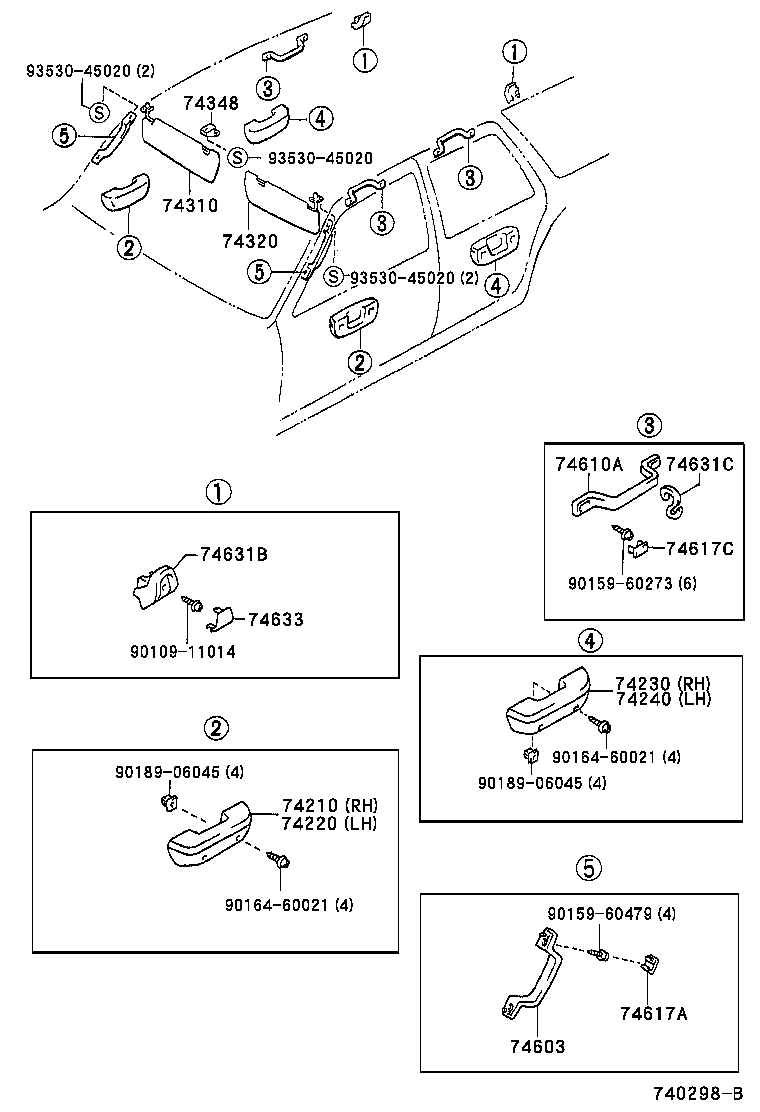  HILUX 2WD |  ARMREST VISOR