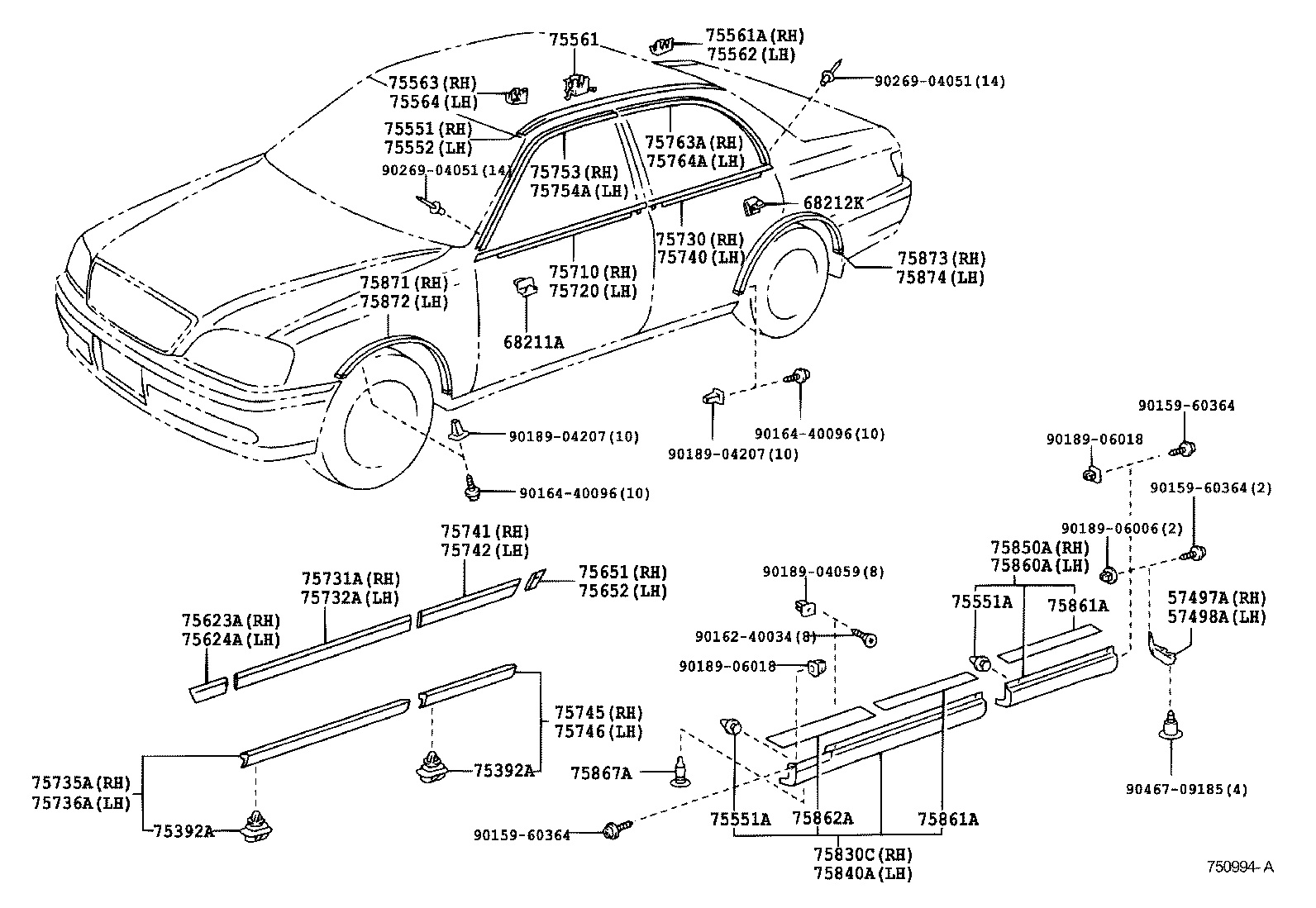  CROWN |  SIDE MOULDING