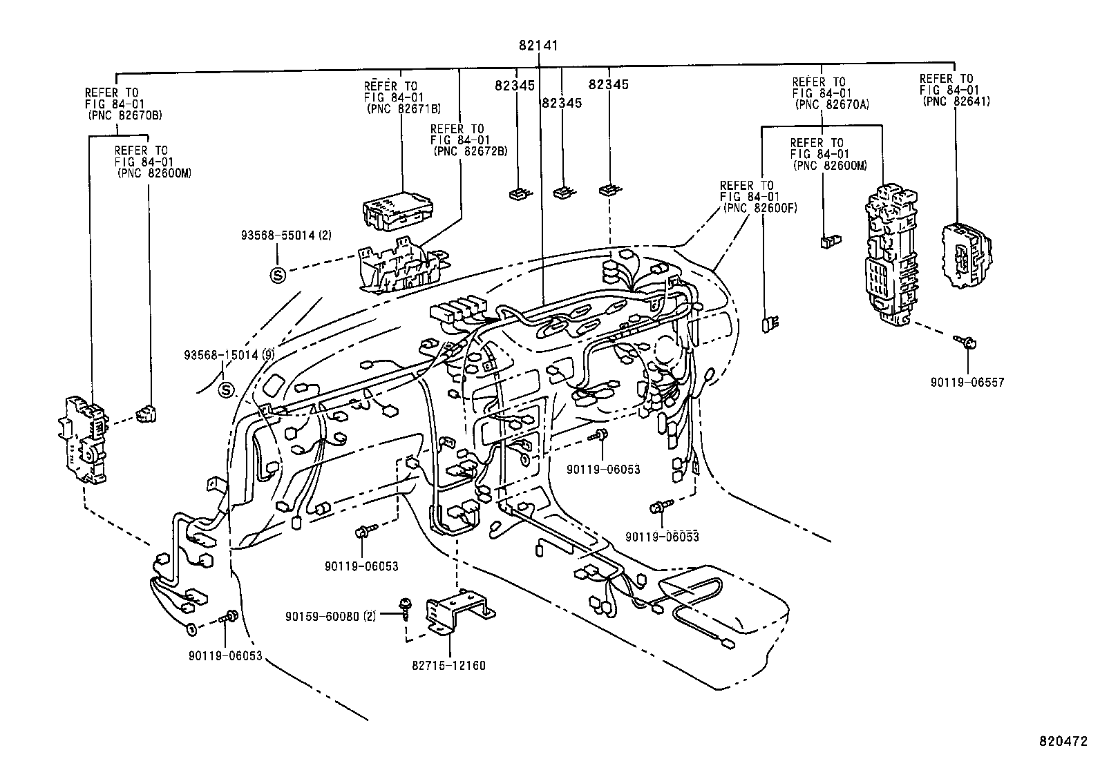  COROLLA SED CP WG |  WIRING CLAMP