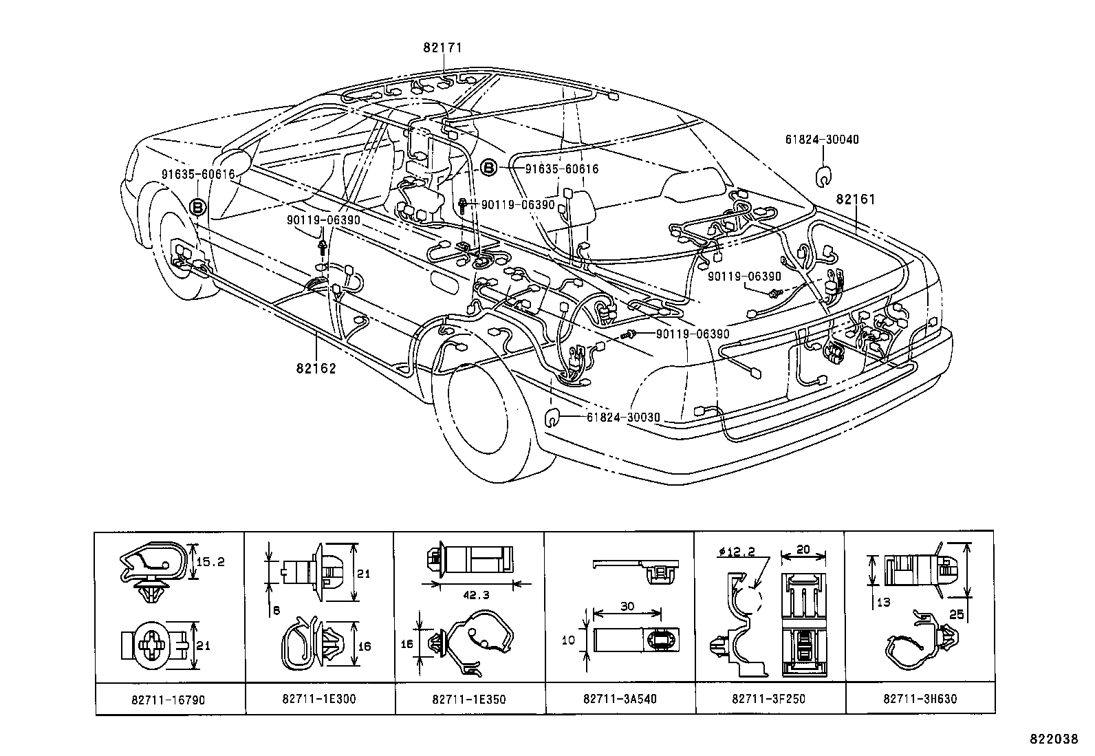  CROWN |  WIRING CLAMP