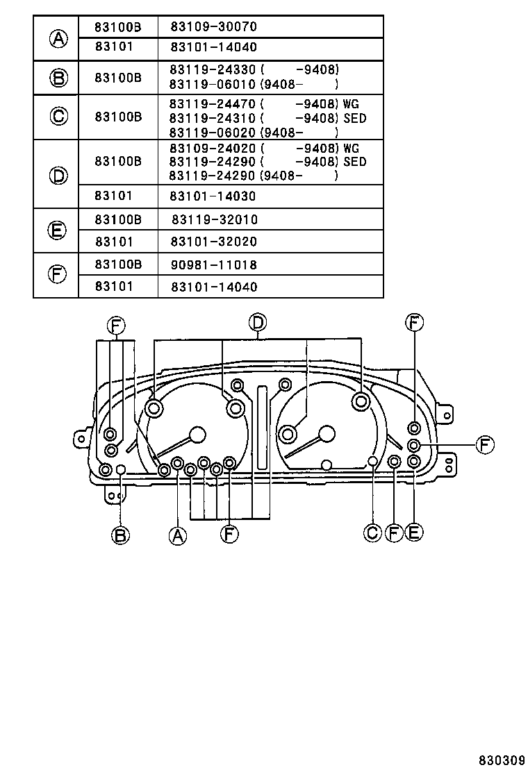  CAMRY NAP SED WG |  METER