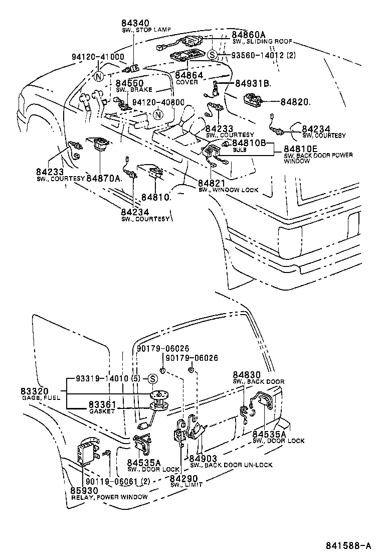  HILUX 2WD |  SWITCH RELAY COMPUTER