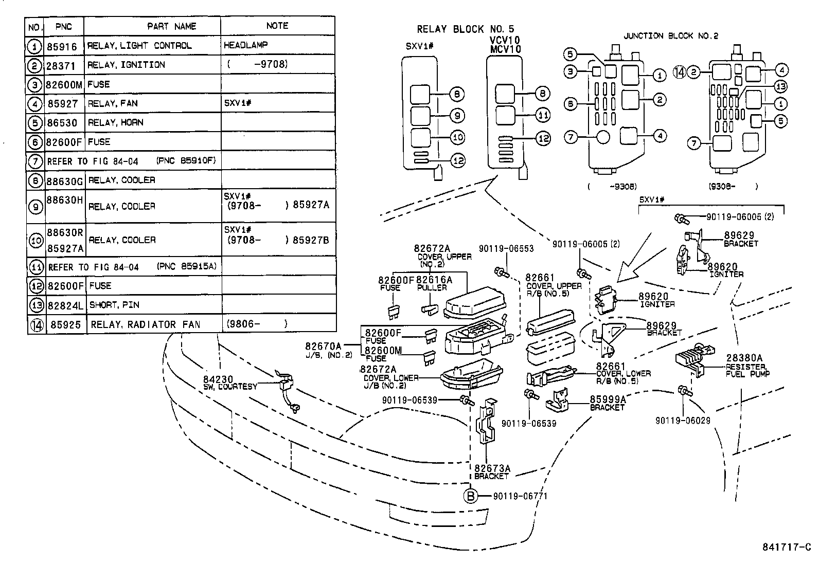  CAMRY JPP SED |  SWITCH RELAY COMPUTER