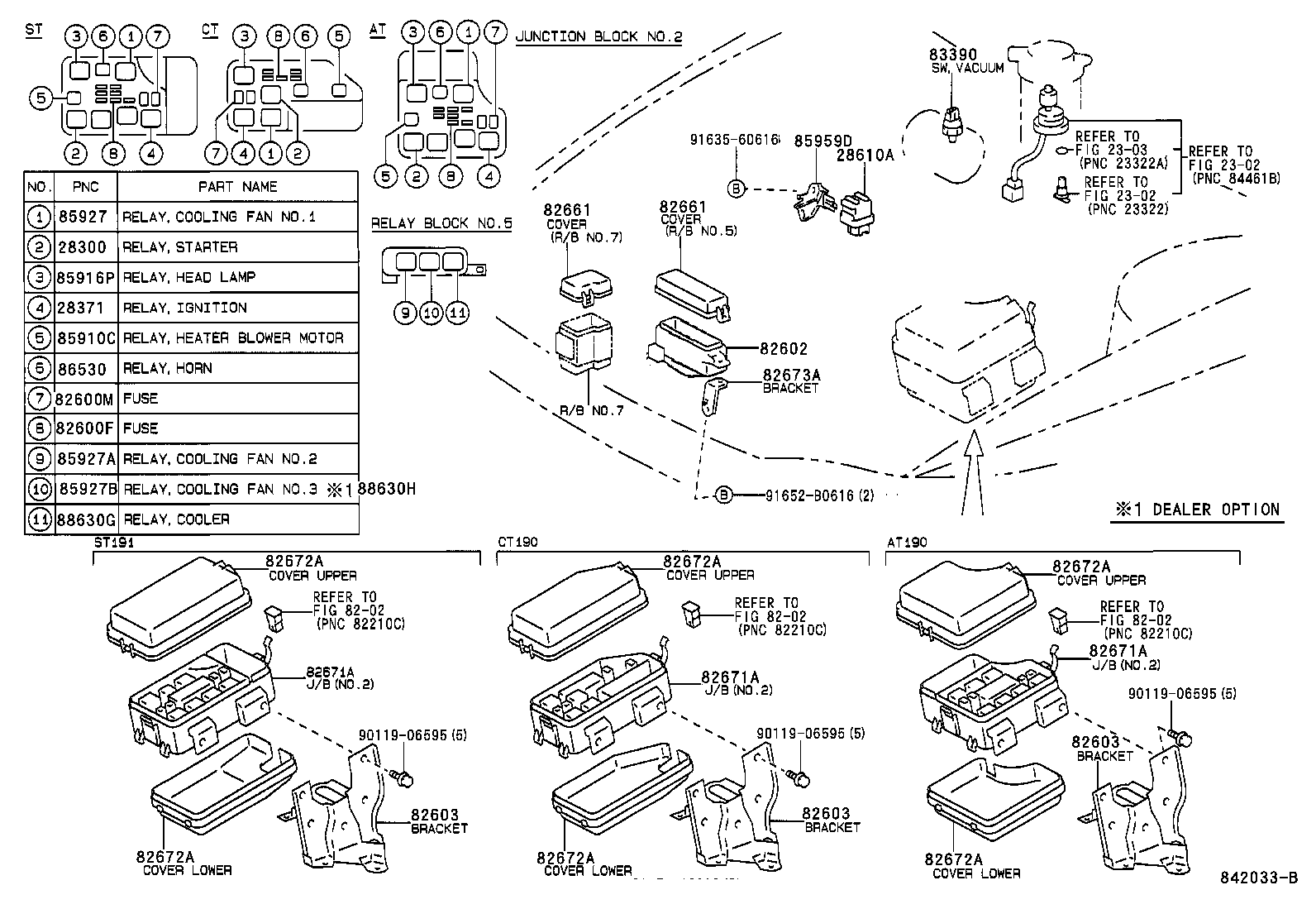  CORONA SED LB |  SWITCH RELAY COMPUTER