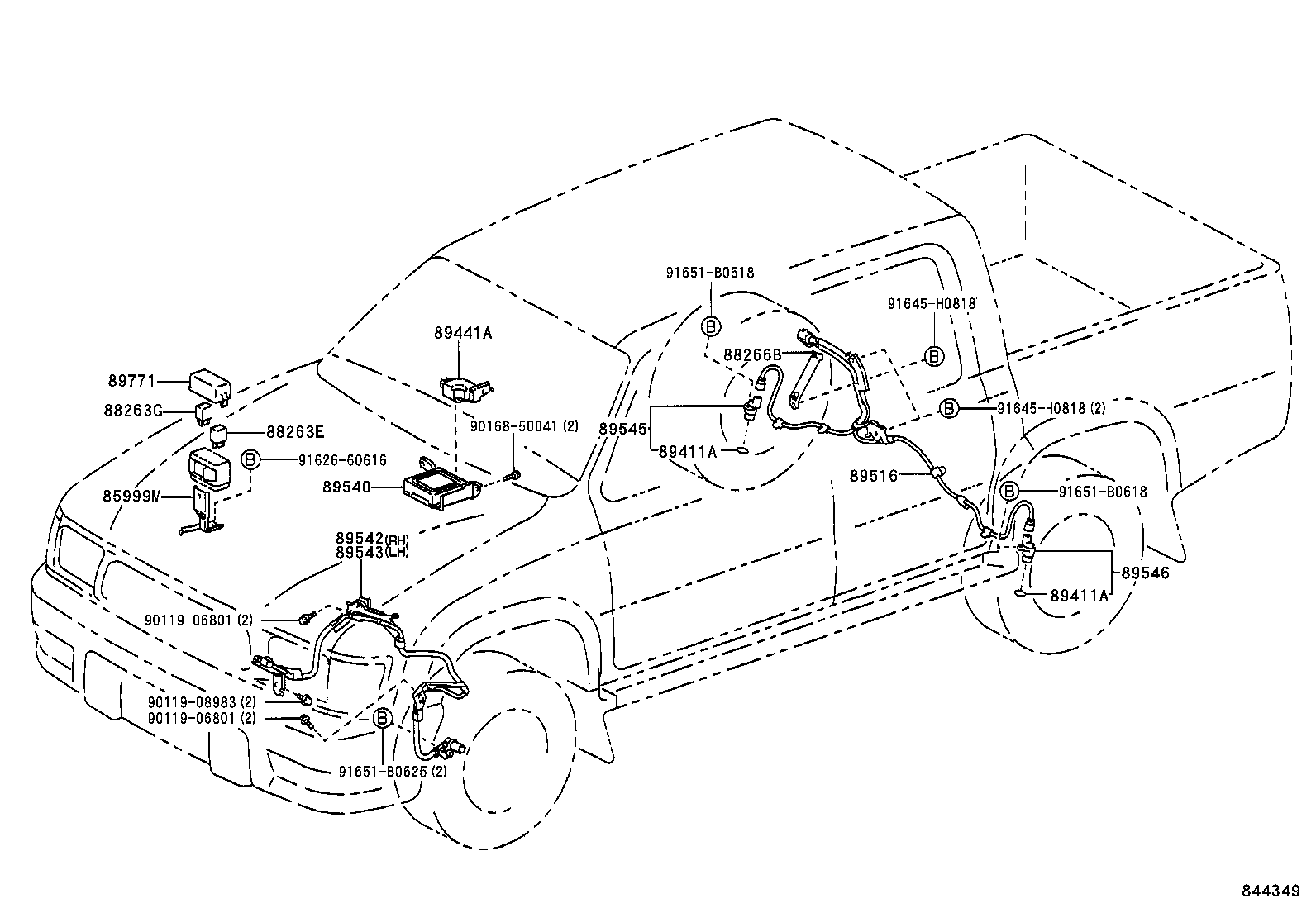  HILUX 4RUNNER 4WD |  ABS VSC