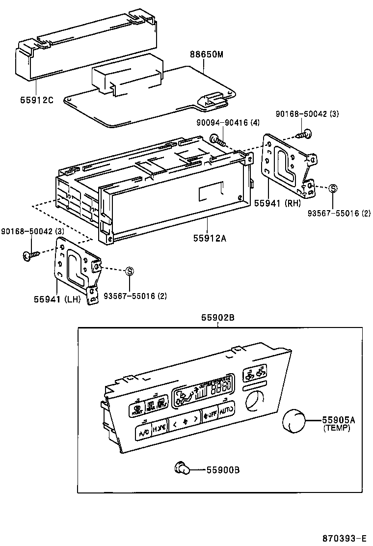  ES300 |  HEATING AIR CONDITIONING CONTROL AIR DUCT