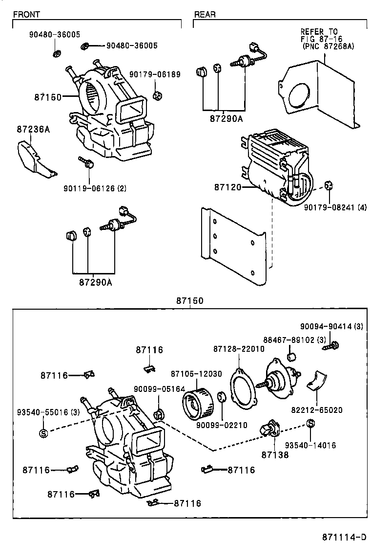  MEGA CRUISER |  HEATING AIR CONDITIONING HEATER UNIT BLOWER