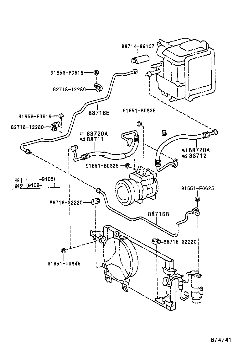  HILUX 2WD |  HEATING AIR CONDITIONING COOLER PIPING