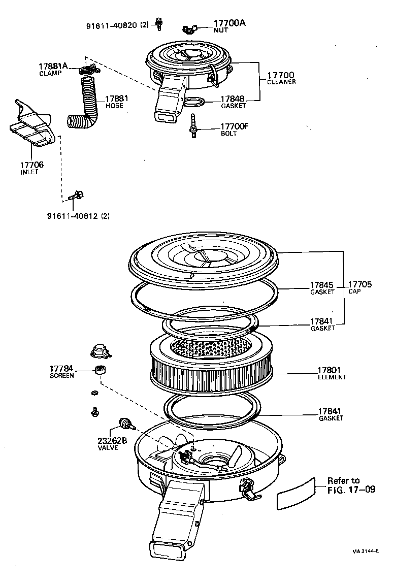  HILUX |  AIR CLEANER