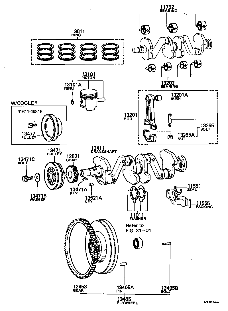  HILUX |  CRANKSHAFT PISTON