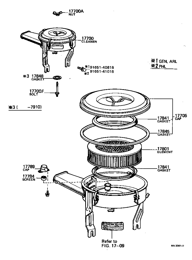  HILUX |  AIR CLEANER