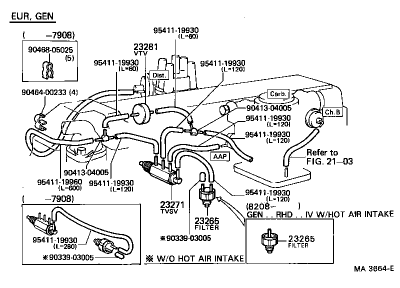  HILUX |  VACUUM PIPING