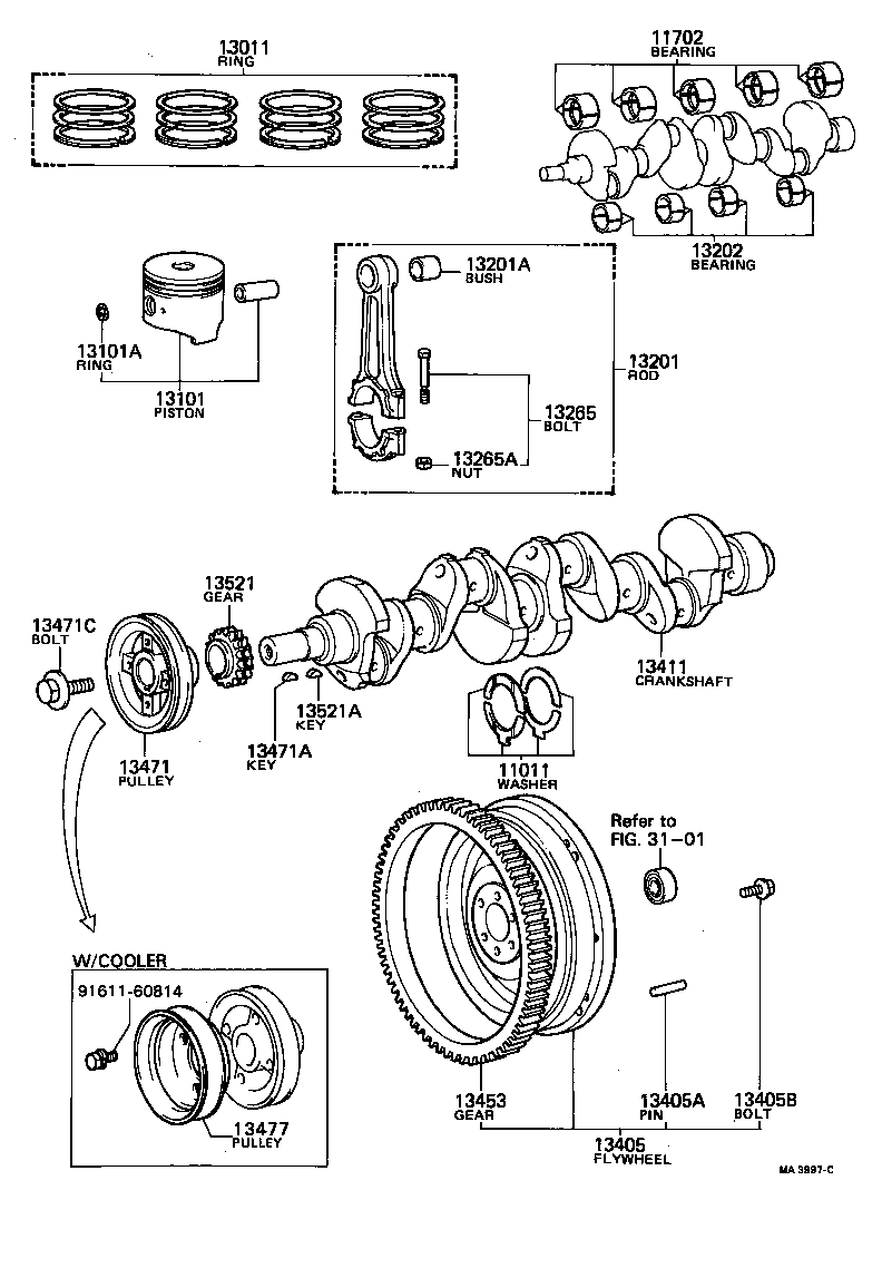  HILUX |  CRANKSHAFT PISTON