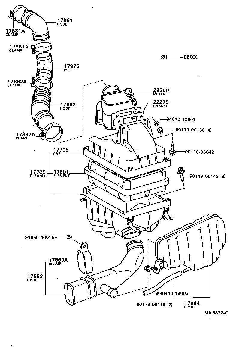  CAMRY VISTA |  AIR CLEANER