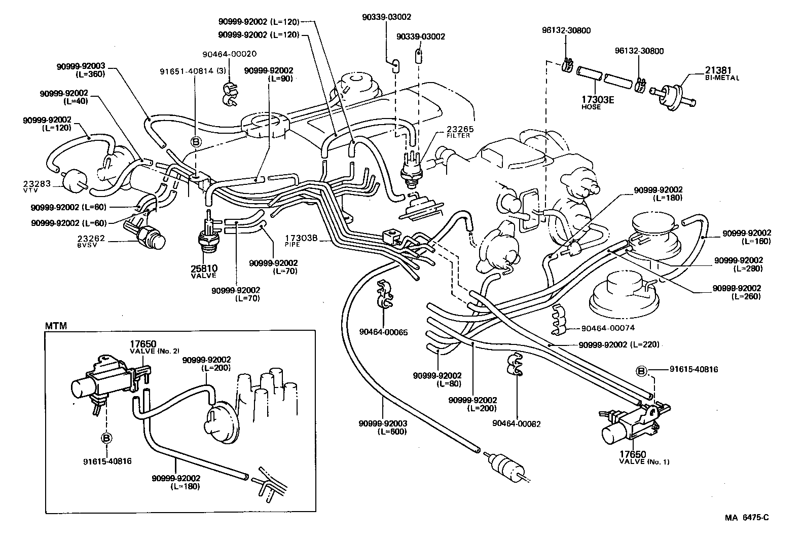  HIACE VAN COMUTER |  VACUUM PIPING