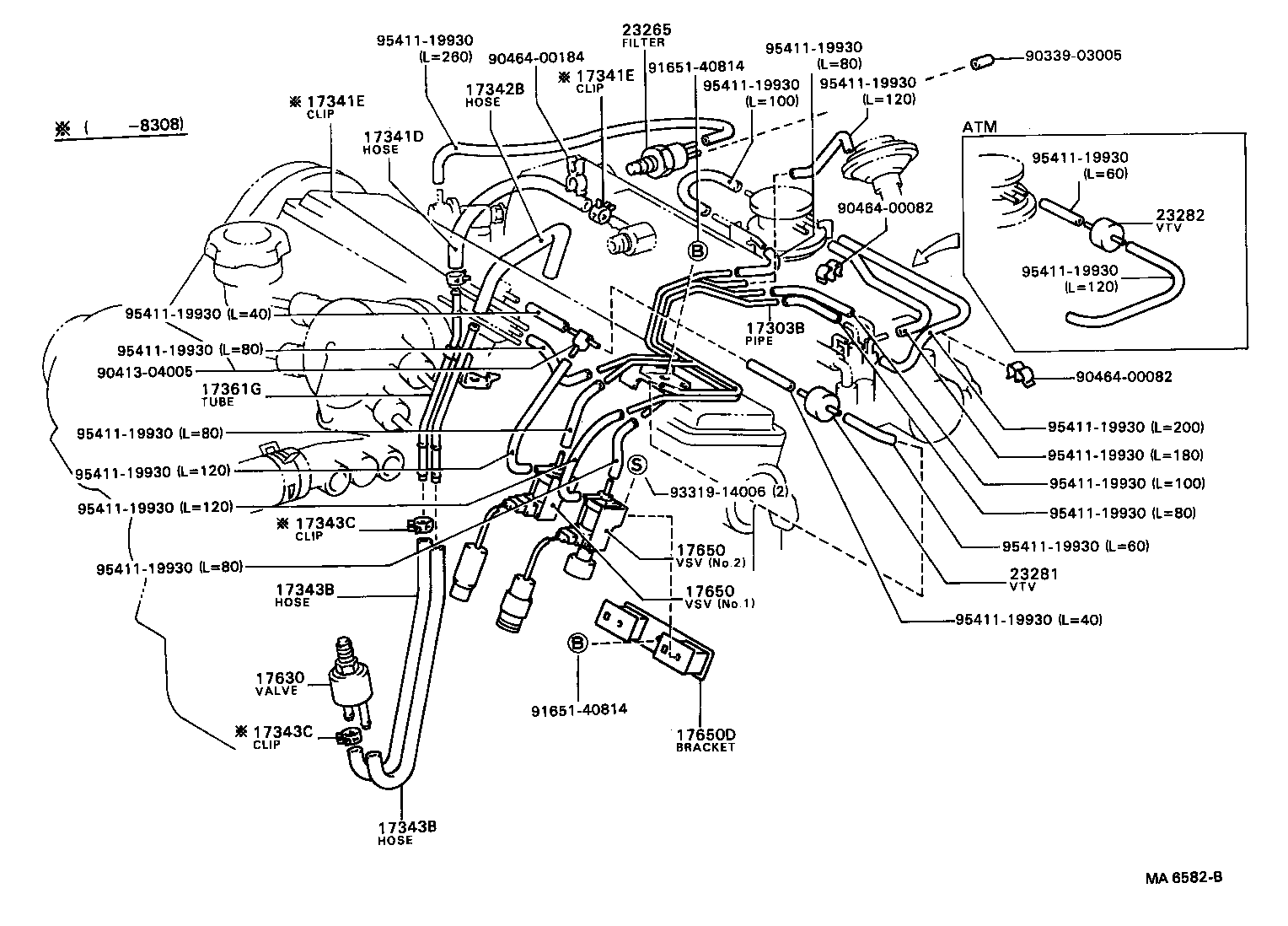  CAMRY VISTA |  VACUUM PIPING