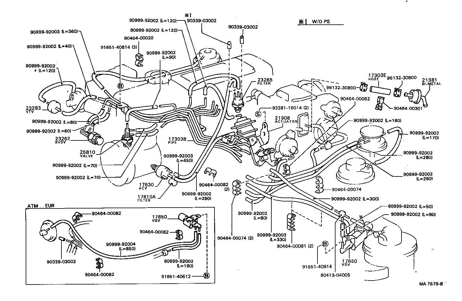  MODEL F |  VACUUM PIPING