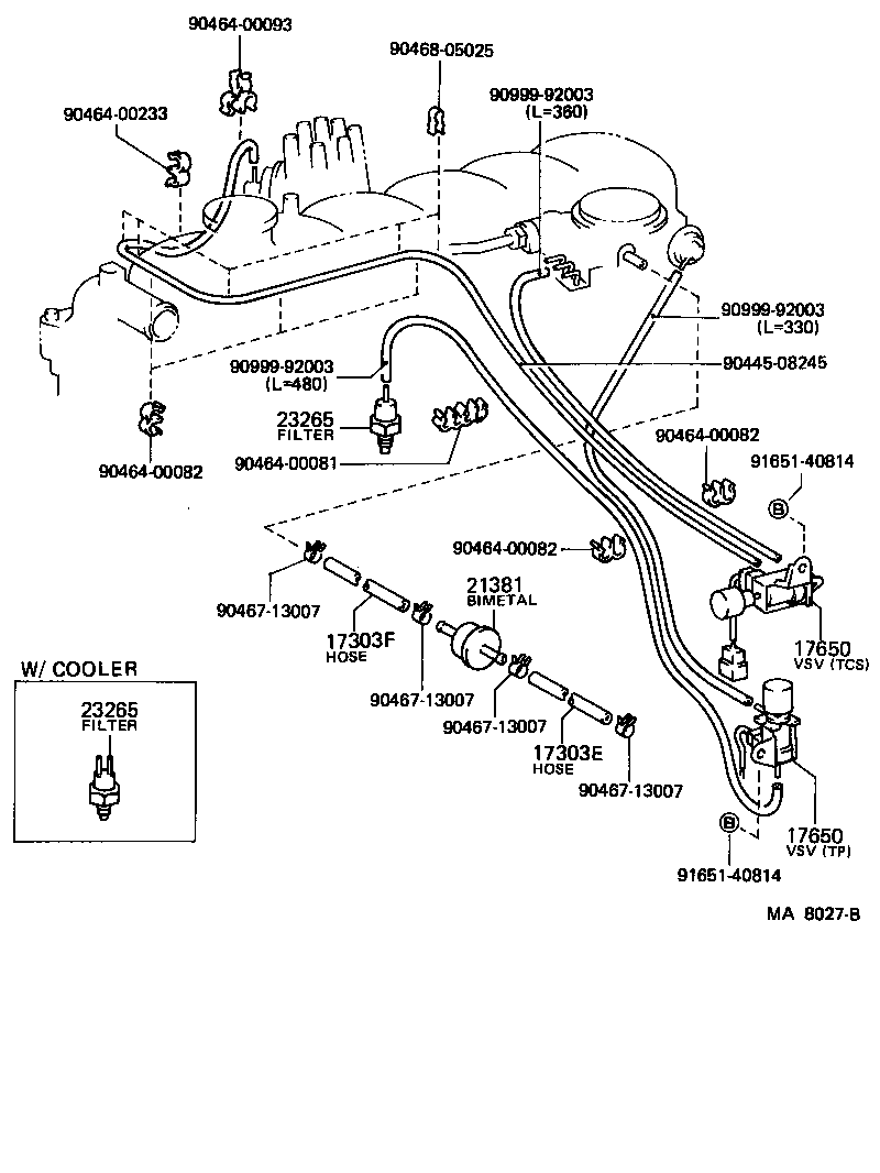  LAND CRUISER 60 |  VACUUM PIPING