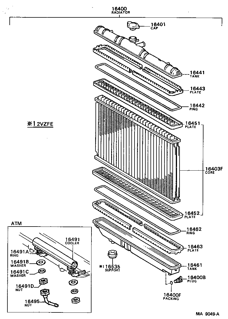  CAMRY |  RADIATOR WATER OUTLET