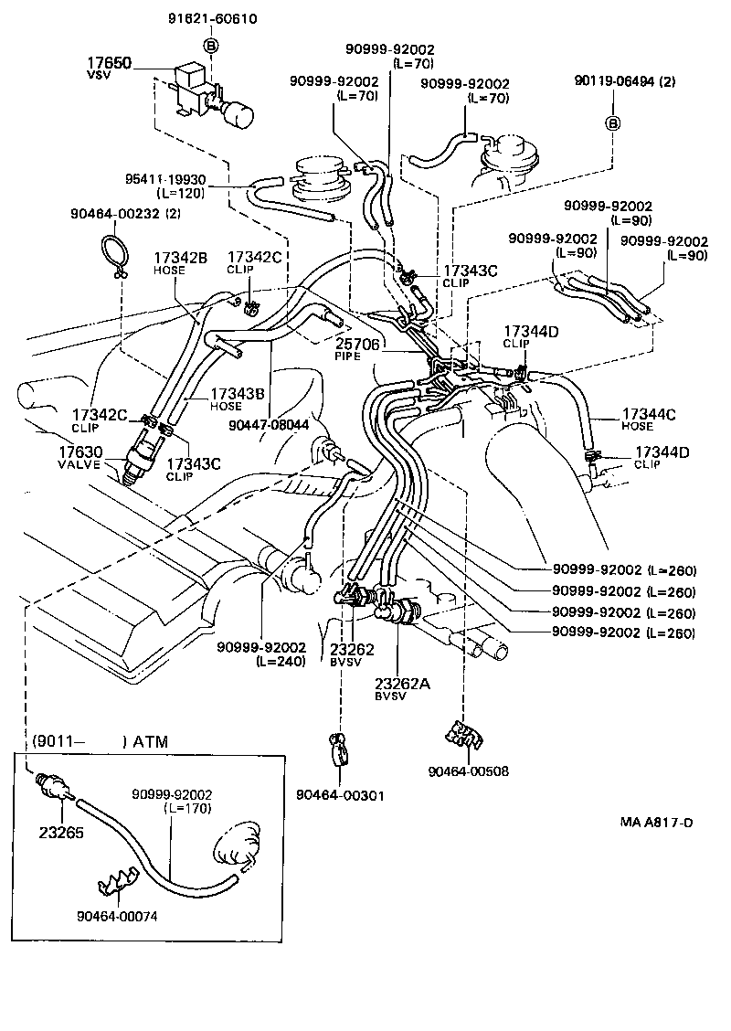  CAMRY |  VACUUM PIPING