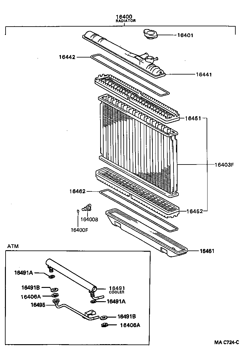  CELICA |  RADIATOR WATER OUTLET