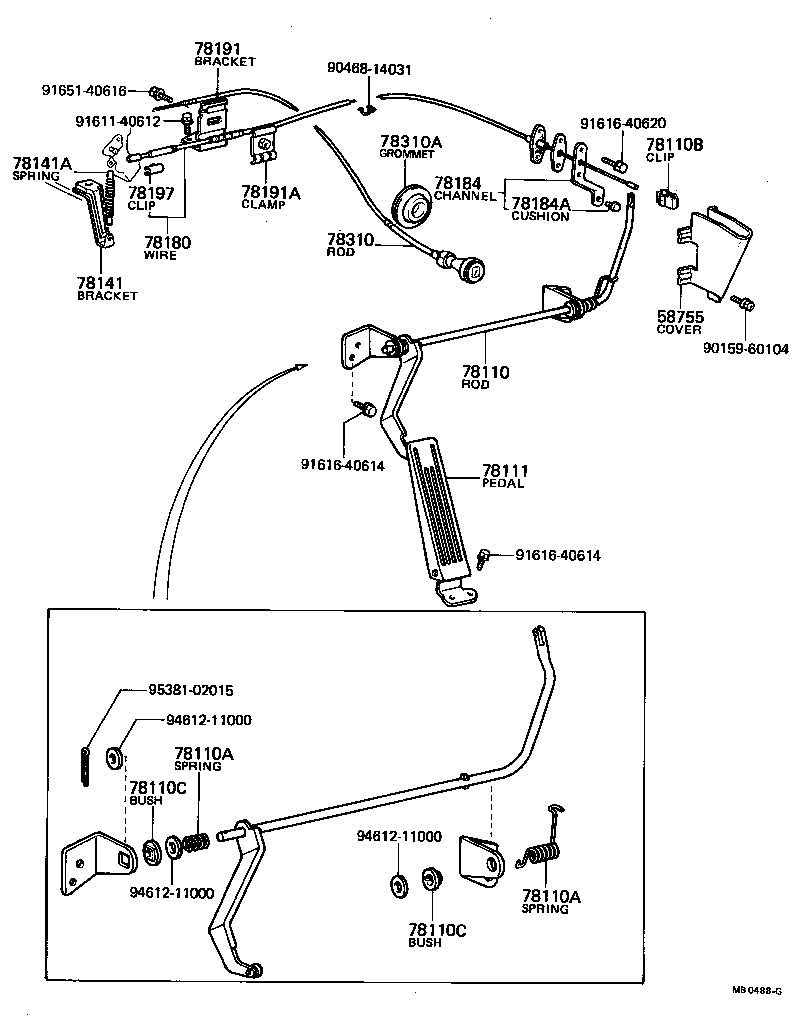  TOYOTA1000 |  ACCELERATOR LINK