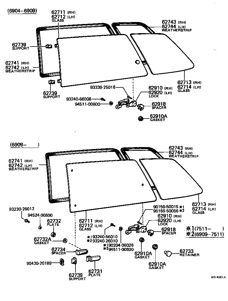  TOYOTA1000 |  QUARTER WINDOW