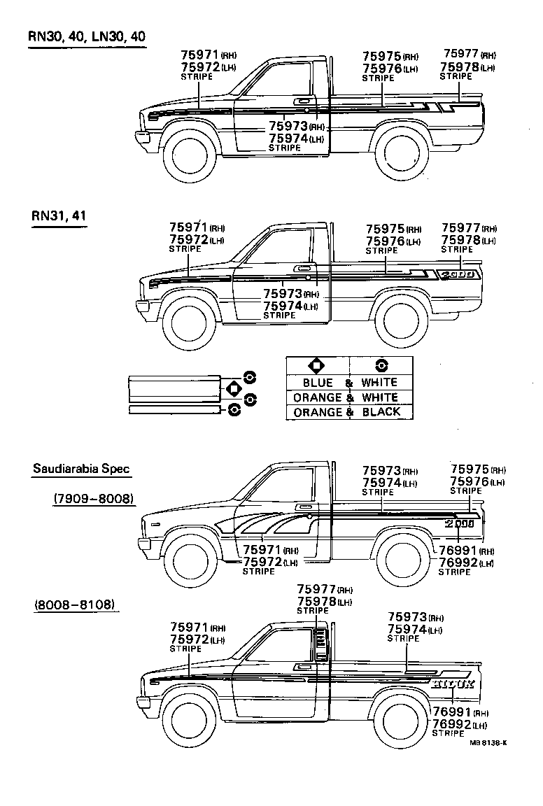  HILUX |  BODY STRIPE