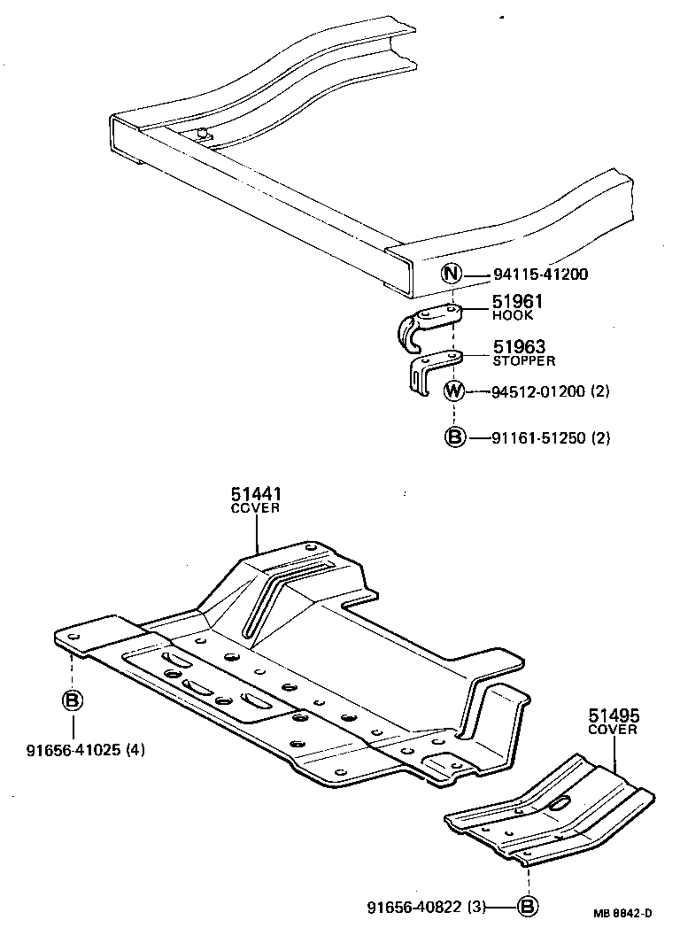  HILUX |  SUSPENSION CROSSMEMBER UNDER COVER