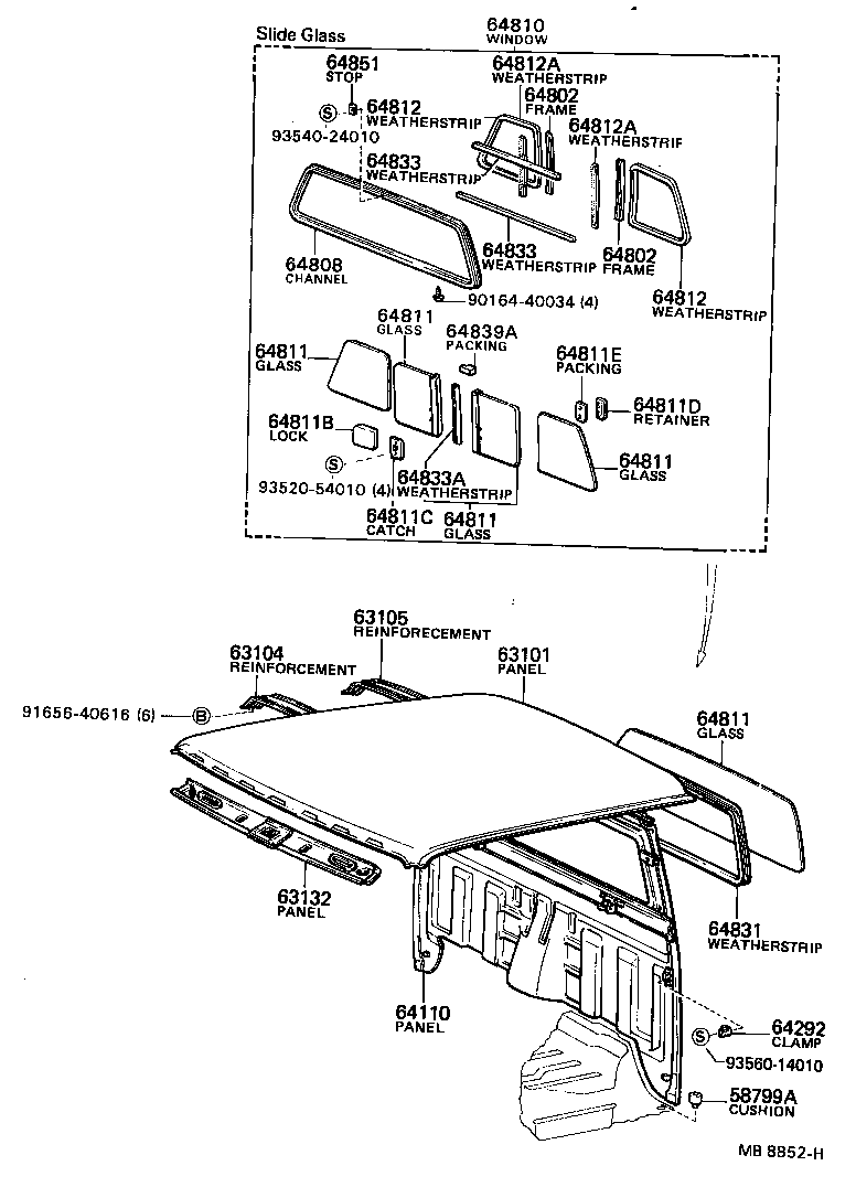  HILUX |  ROOF PANEL BACK PANEL