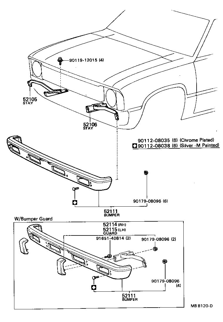  HILUX |  FRONT BUMPER BUMPER STAY