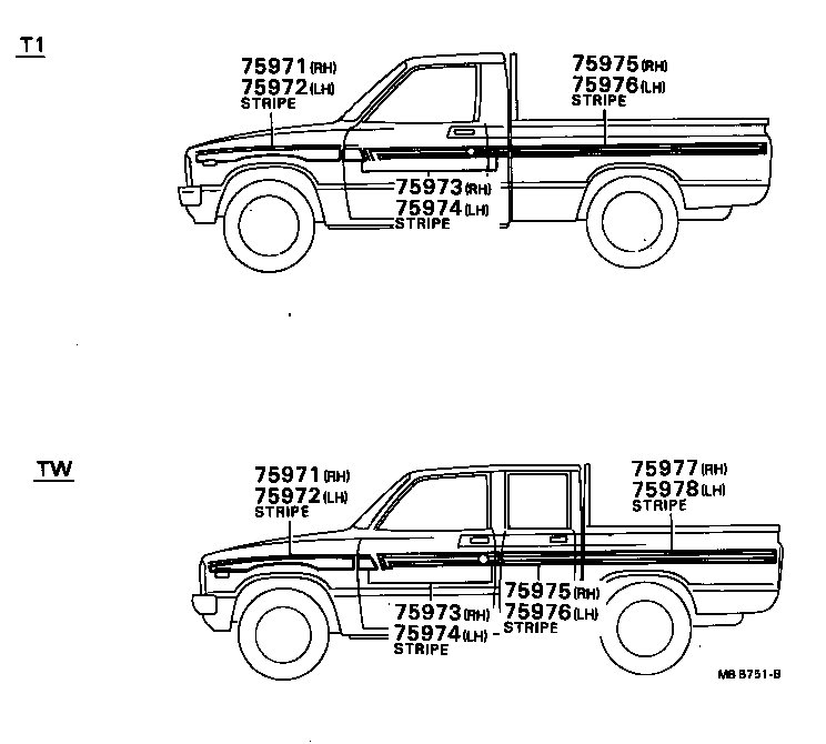  HILUX |  BODY STRIPE