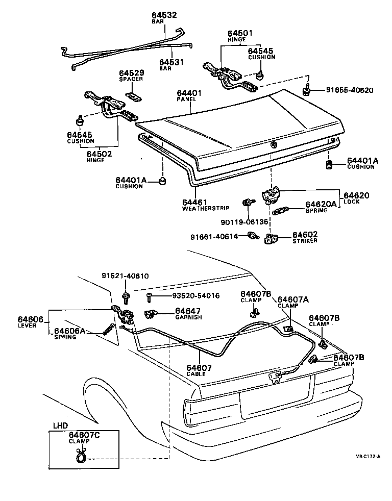  CRESSIDA |  LUGGAGE COMPARTMENT DOOR LOCK