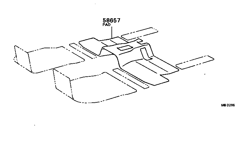  CAMRY VISTA |  DASH SILENCER BOARD FLOOR SILENCER PAD