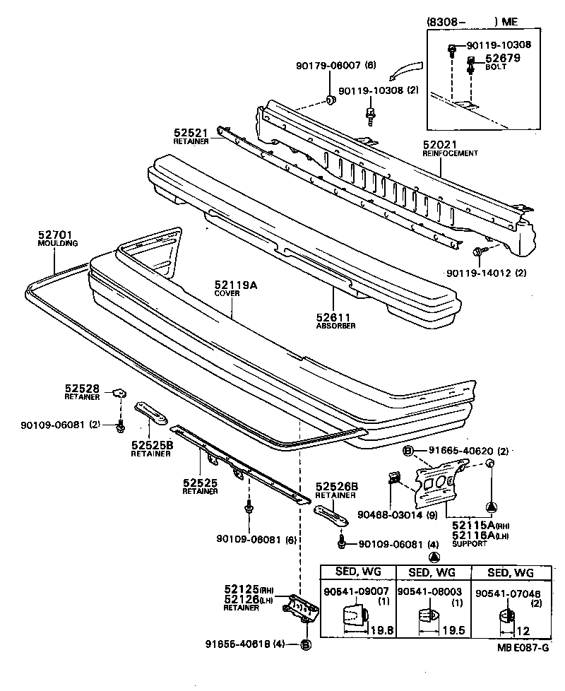  CRESSIDA |  FRONT BUMPER BUMPER STAY