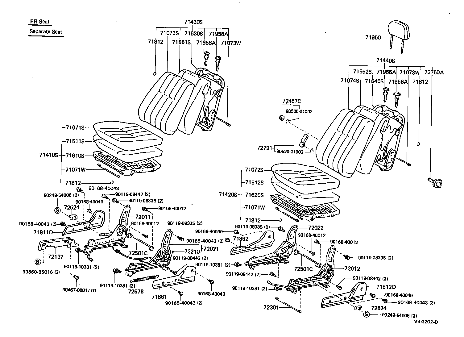  HILUX |  SEAT SEAT TRACK