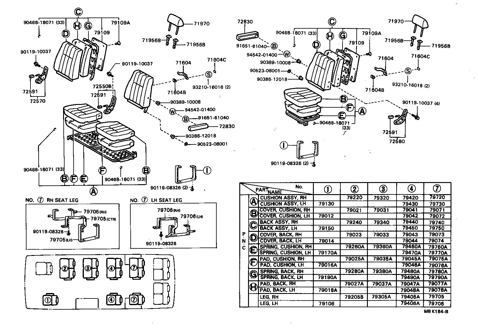  COASTER |  SEAT SEAT TRACK