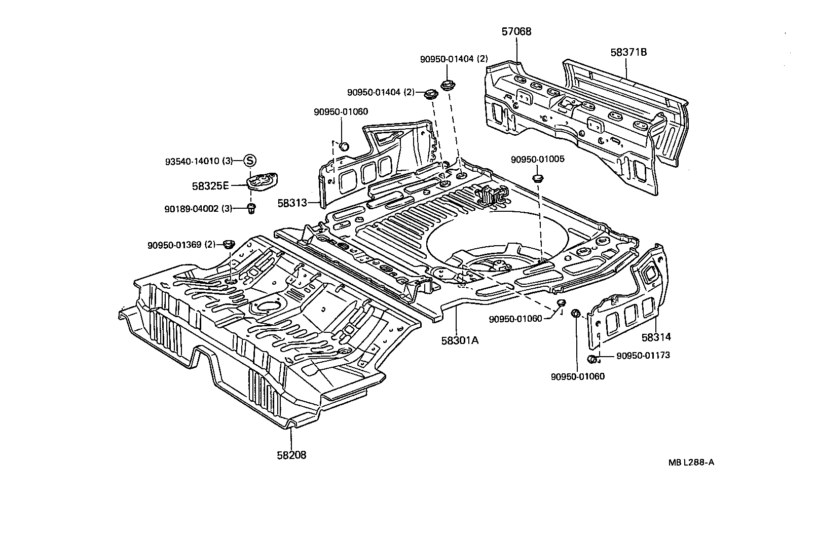  CAMRY |  FLOOR PAN LOWER BACK PANEL