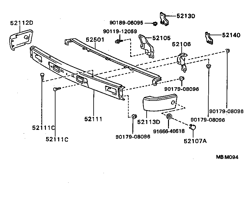  HILUX |  FRONT BUMPER BUMPER STAY