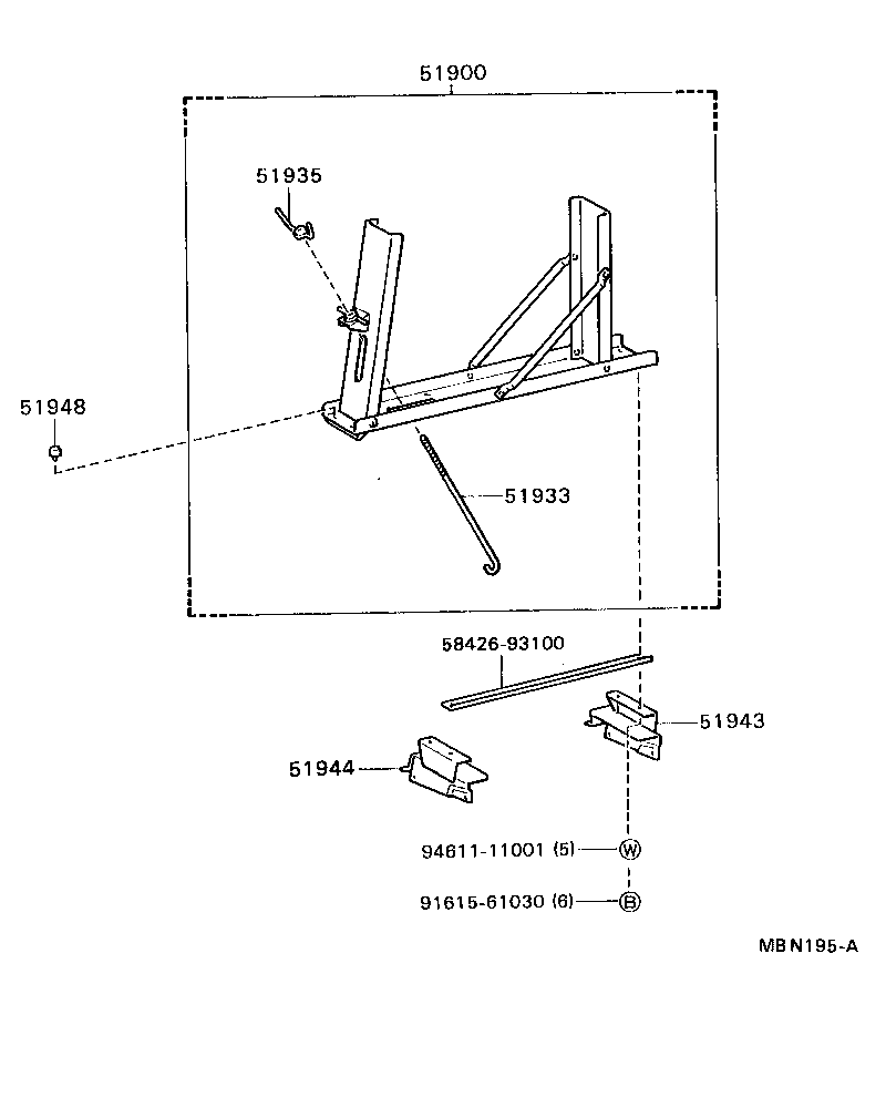  DYNA 200 |  SPARE WHEEL CARRIER