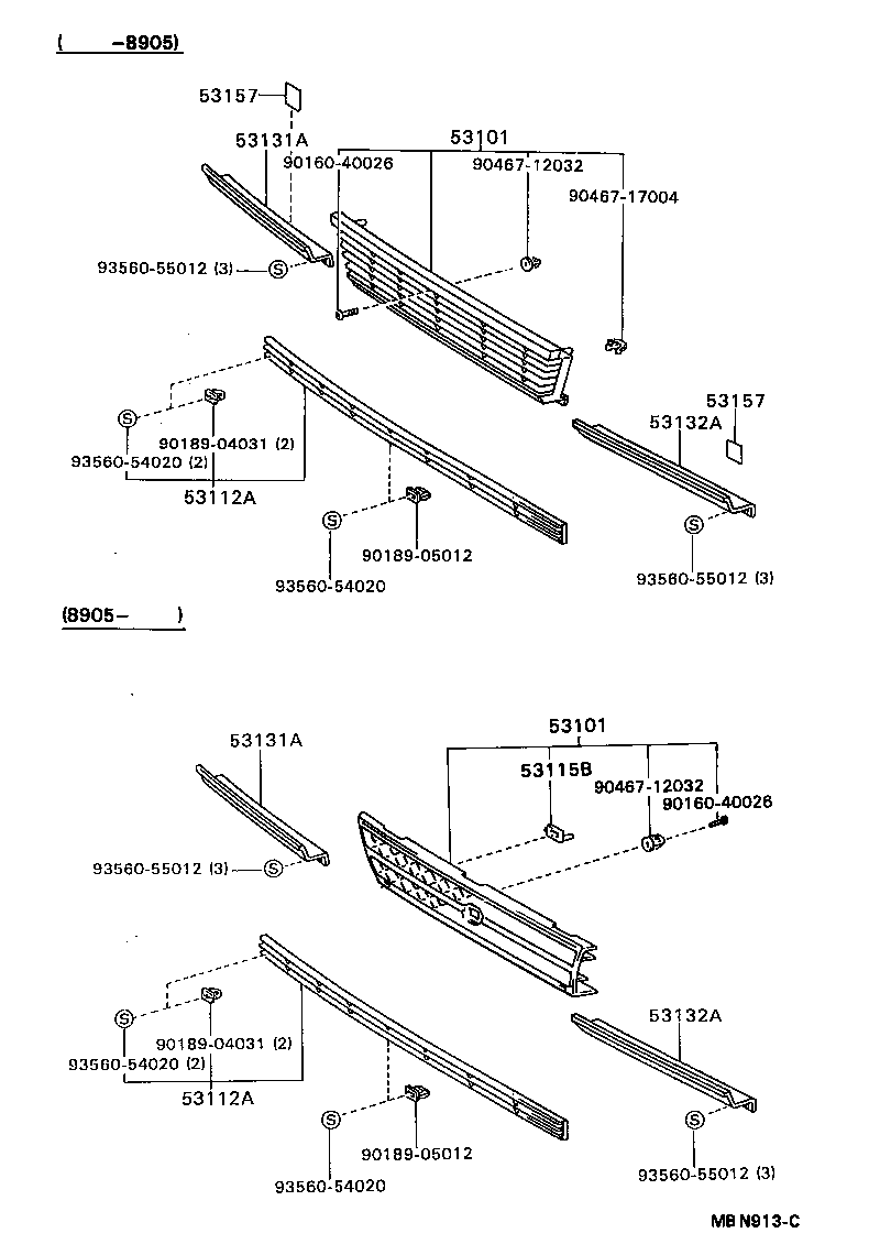  CAMRY |  RADIATOR GRILLE