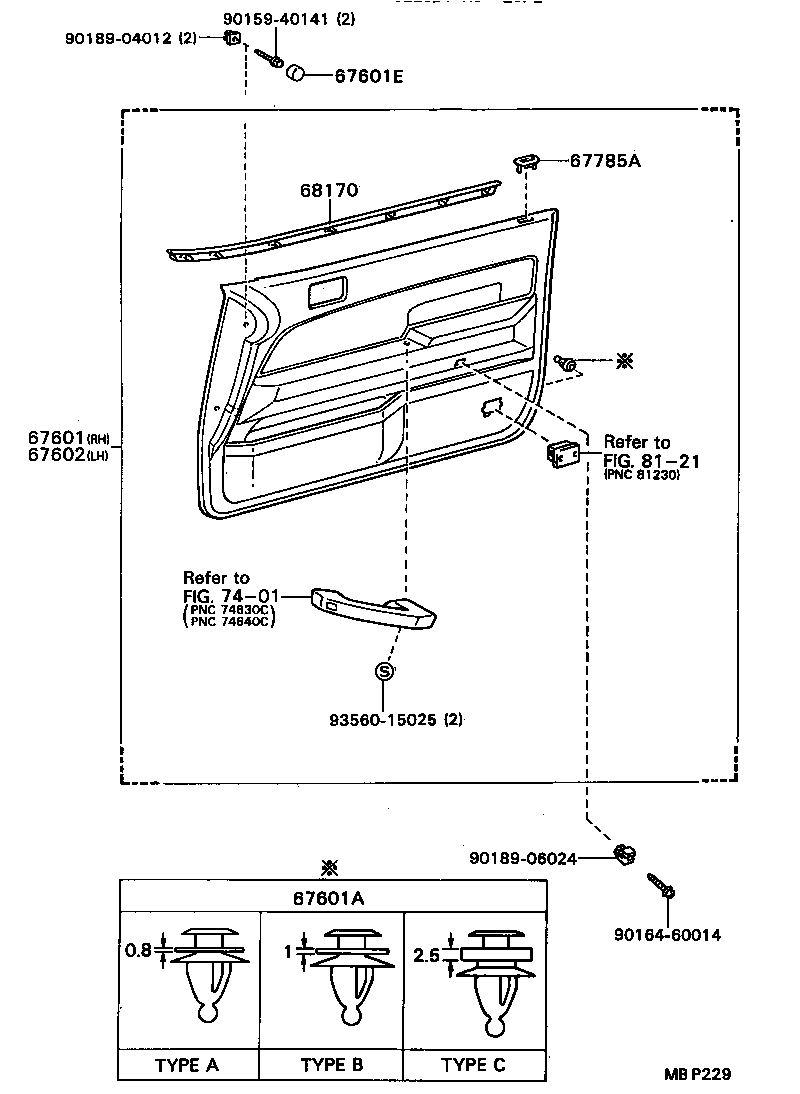  CAMRY |  FRONT DOOR PANEL GLASS